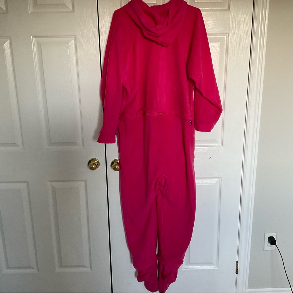 Forever Lazy Hot Pink Women's Footie NWT XS but is larger
